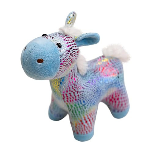 Fycakly Spielzeug süße Pferd Puppe Maskottchen Kinder beruhigende Puppe schlafen halten ​​ Interaktive Plüschtiere​​ (A, 22cm) von Fycakly