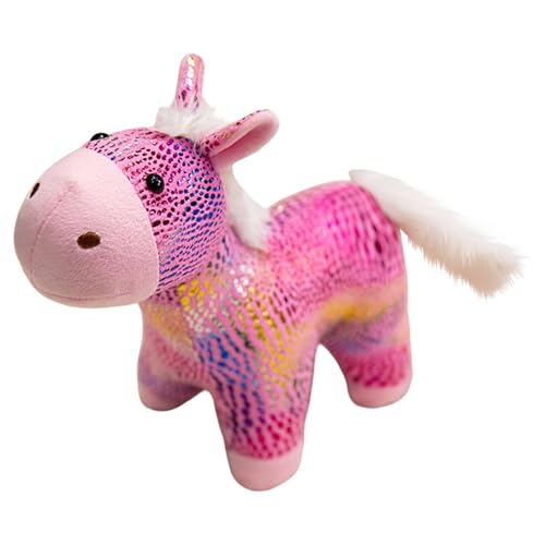 Fycakly Spielzeug süße Pferd Puppe Maskottchen Kinder beruhigende Puppe schlafen halten ​​ Interaktive Plüschtiere​​ (C, 22cm) von Fycakly