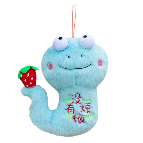 Fycakly Stofftier 2025 Jahr der Puppe 3D Chinesische Plüschtiere Chinesisches Neujahr Kuscheltiere für das chinesische Frühlingsfest PP Short ​​ Plüschtiere für Erwachsene​​ (Blue, B) von Fycakly