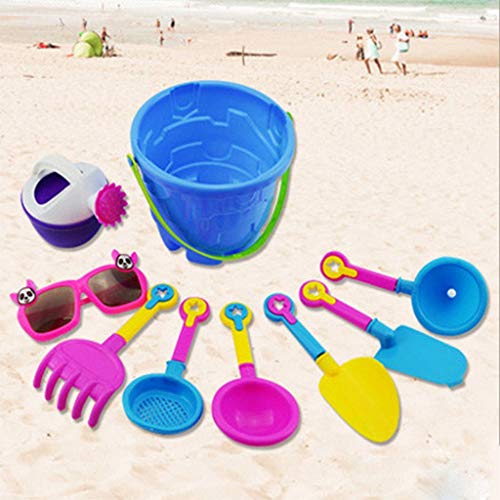Fycakly Strand Strand Bewässerung des Eimers kann Rook-Form Children 's Set Sandspielzeug-Schaufeln Beach Strandspielzeug (Multicolor, One Size) von Fycakly