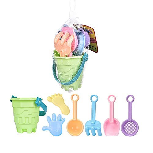 Fycakly Strandspielzeugauto Kinder Strandeimer Sandspielgeräte Outdoor Sandgraben Baby Wasserspielen Komplettset Sandburgen BAU Set (One Size) von Fycakly
