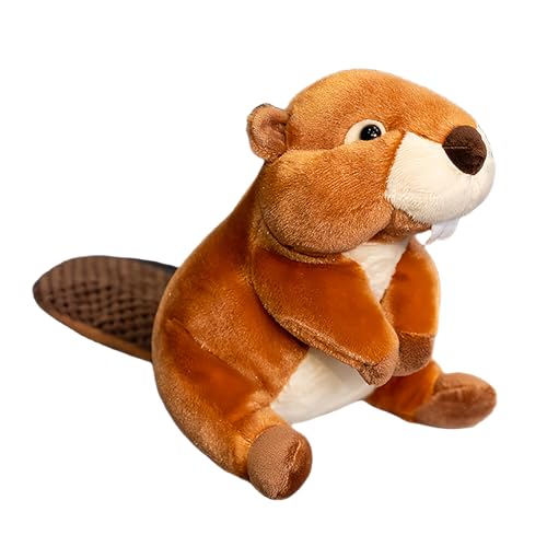Fycakly Süßes Biberspielzeug, Zoll, Biberspielzeug, Osterpuppe, geeignet für Kinder, Mädchen und Jungen ​​ Plüschtiere für Erwachsene​​ (Brown, 20cm) von Fycakly