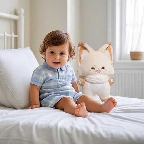 Fycakly Süßes Kuscheltier, süßes Kuscheltier, weiches Kuschelpuppenspielzeug, Kissen, gefüllte Füllung, Geburtstag ​​ Plüschtier mit Sound​​ (A, 40cm) von Fycakly