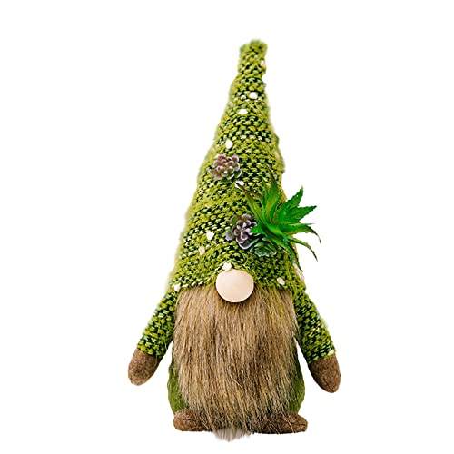 Fycakly Sukkulentenzwerge, Gartengrünpflanzen, GNOME, gesichtslose GNOME, Plüsch, schwedische, Puppe, Geburtstagsgeschenke ​​ Baby Kuscheltier Jungen​​ (A, One Size) von Fycakly