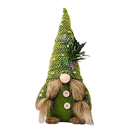 Fycakly Sukkulentenzwerge, Gartengrünpflanzen, GNOME, gesichtslose GNOME, Plüsch, schwedische, Puppe, Geburtstagsgeschenke ​​ Baby Kuscheltier Jungen​​ (B, One Size) von Fycakly