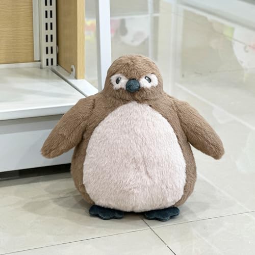 Fycakly Tenu Pinguin-Puppe, weich und kuschelig, Bezauberndes Design, perfekt für Kinder und Sammler ​​ Baby Kuscheltier Jungen​​ (Brown, 30cm) von Fycakly