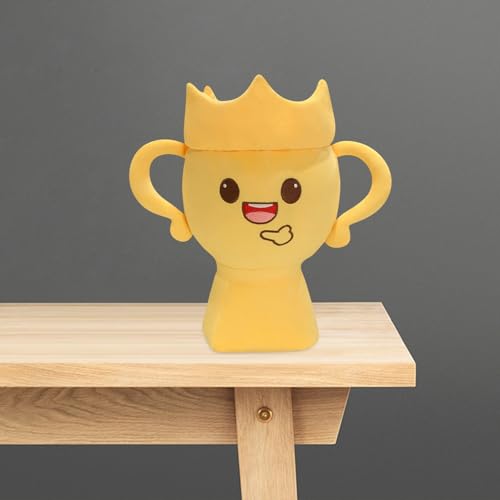 Fycakly Trophäenspielzeug, fröhliches Design, weiche Stoffpuppe für Jugendliche und Erwachsene, Dekoration für drinnen und draußen ​​ Puppenwagen Zubehör​​ (Yellow, 25cm) von Fycakly
