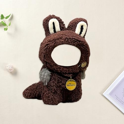 Fycakly Weiche Puppenkleidung für Kinder, kurzfloriges Kostüm, Outfit, Zubehör, Spielen im Innenbereich, Anziehen für Kinder ab 3 Jahren ​​ Große Plüschtiere​ (17x10cm) von Fycakly