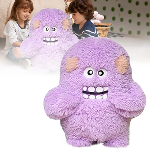 Fycakly Weiche und süße Puppe mit großen Augen, Puppe, kleines haariges Mädchen, süßes Kissen Bären für Kinder (C, 60cm) von Fycakly
