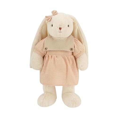 Fycakly Weiches Häschen als Kuscheltier zum Einschlafen, idealer kuscheliger Begleiter für Kinder ​​ Interaktive Plüschtiere​​ (Beige, 40cm) von Fycakly