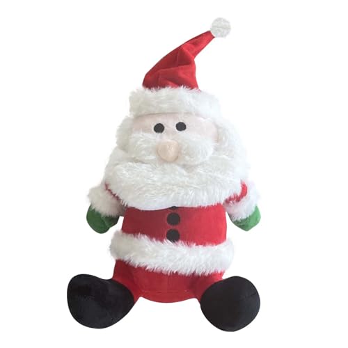 Fycakly Weihnachtsbaby Stofftier mit rotem Schal Weihnachtsplüschtier Plüschtiere für Kinder​​ (B, One Size) von Fycakly