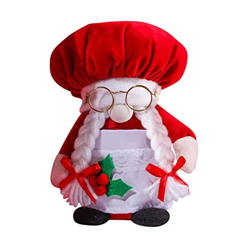 Fycakly Weihnachtsroter Waldmann Plüschtier Puppe Gesichtsloser Mann Plüschpuppe Kindergeschenk * 1St ​​ Süße Plüschtier Geschenke​​ (A, One Size) von Fycakly