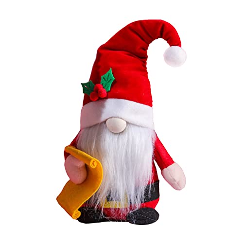 Fycakly Weihnachtsroter Waldmann Plüschtier Puppe Gesichtsloser Mann Plüschpuppe Kindergeschenk * 1St ​​ Süße Plüschtier Geschenke​​ (B, One Size) von Fycakly