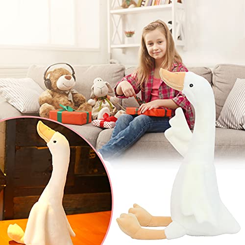 Fycakly -weißes mit langem Hals, Tierpuppenspielzeug für Kindergeburtstagsgeschenke, 40 cm ​​ Süße Plüschtier Geschenke​​ (White, One Size) von Fycakly