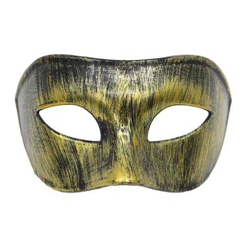 Halloween Maske Make-up für Männer und Frauen, geeignet für griechisch-römische Karnevalspartys. Halbes Gesicht im griechischen mythologischen Stil, geeignet für Halloween-Partys. (B, One Size) von Fycakly