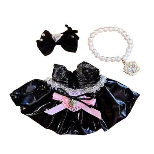 Kleid für Puppen, Elegantes Stoff-Outfit, Rollenspiel-Kostümzubehör für Mädchen ab 3 Jahren Plüschtiere Kinder​​ ( E, A) von Fycakly