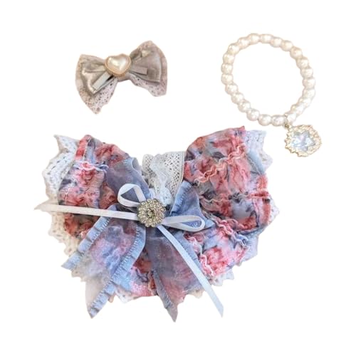 Kleid für Puppen, Elegantes Stoff-Outfit, Rollenspiel-Kostümzubehör für Mädchen ab 3 Jahren Plüschtiere Kinder​​ ( H, A) von Fycakly