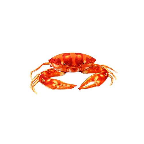 Krabbe, Plüsch-Lebenskissen, weich, als realistisches rotes Krabbengeschenk, realistisches Krabbenspielzeug, weiches Stofftier mit Ozeanthema für Kinder und Erwachsene, ​​ Süße ( Red1, 27cmX15cm) von Fycakly