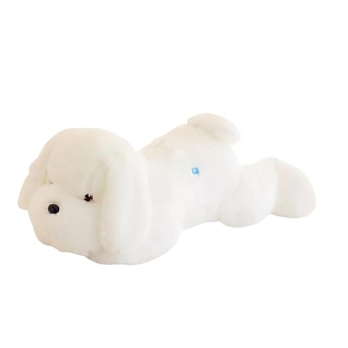 LED Leuchten Niedlichen Mops Hund Stofftier Spielzeug Entzückende Glow In The Dark Weiche Haustier Figur ​​ Tier Kuscheltiere weich​​ (C, One Size) von Fycakly