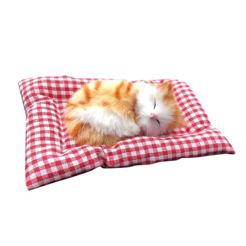 Lustiges Katze im schlafenden Puppenspielzeug, Mini-Katze im Schuh mit Miaugeräuschen, schlafende süße Kitty-Spielzeuge, Dekorationen für Kinder, Jungen Mädchen ​​ Kuscheltiere Baby ( A, One Size) von Fycakly