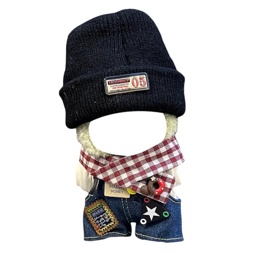 Modepuppen-Kleidungsset, weiche Stoff-Outfits für Kinder ab 3 Jahren, perfekt zum Spielen im Haus und zum Verkleiden ​​ Puppen für Babys​​ ( Black, 17x10cm) von Fycakly