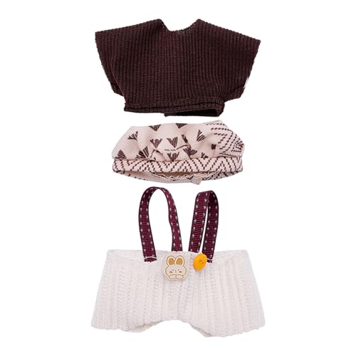 Modepuppen-Kleidungsset, weiches Stoffkostüm-Zubehör für Puppen, Indoor- und Outdoor-Spiel, so tun, als ob sie Sich verkleiden ​​ Kuscheltiere Baby Geschenk​​ ( Brown, 10) von Fycakly