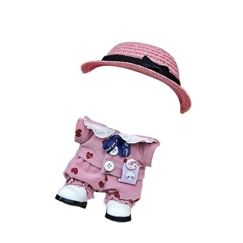Modepuppenkleidung, Outfit, weiches Stoffkostüm für Mädchen ab 14 Jahren, zum Spielen im Innen- und Außenbereich, perfekt für Sammler ​​ Stoffpuppen Mädchen​​ ( 17cm) von Fycakly
