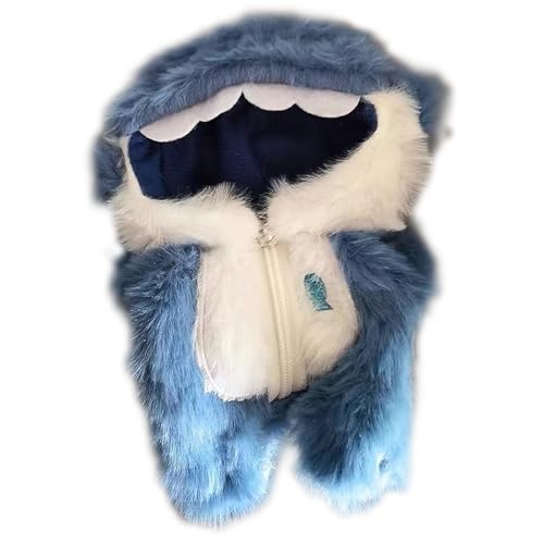 Modepuppenkleidungs-Outfit für 17 cm große Puppen, weiche Spielkleidung aus Stoff, süßes Anziehkostüm, Zubehör für Kinder und Mädchen, Rollenspiele drinnen und draußen ​​ Kinder ( Blue, 16X7cm) von Fycakly