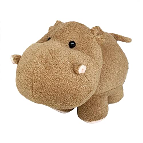 Nilpferd Kuscheltiere Nilpferde Weiche Mutter Kleines Nilpferd -Set Niedliches graues stehendes -Nilpferd für Teenager Erwachsene Babyparty-Dekorationen ​​ Baby Kuscheltier Jungen​​ ( Brown, One Size) von Fycakly