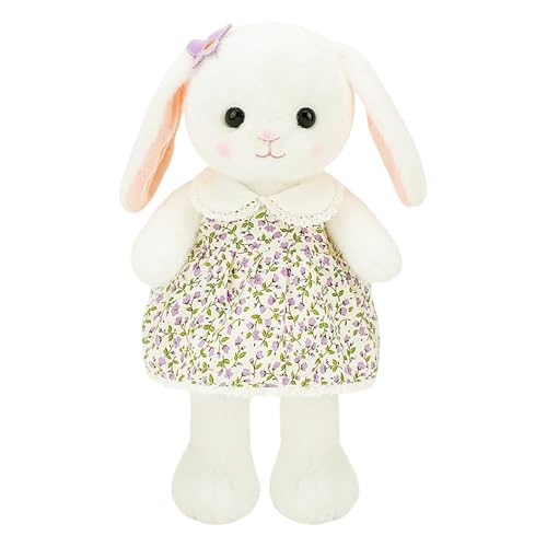 Osterhase Hase Puppe 15, 7 Zoll Hase Stofftier Niedliches Spielzeug Für Baby Mädchen Neugeborenen Kleid ​​ Tier Kuscheltiere weich​​ (B, 40cm) von Fycakly