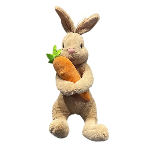 Osterhasen-Teddy, 20 cm oder 40 cm, Plüschtier, Osterhasenpuppe mit Karotte, weiches Kaninchenspielzeug für Jungen und Mädchen, süße Geburtstags- und Partydekoration Kuscheltiere Baby ( Brown2, A) Osterhasen-Teddy, 20 cm oder 40 cm, Plüschtier, Osterhasenpuppe mit Karotte, weiches Kaninchenspielzeug für Jungen und Mädchen, süße Geburtstags- und Partydekoration Kuscheltiere Baby ( Brown2, A) von Fycakly