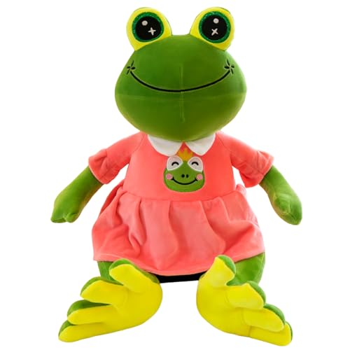 Plüschfrosch-Spielzeug, Nickerchen, weiche Materialien, Geburtstagsgeschenk für Jungen und Mädchen, kleiner Frosch, entzückendes Froschspielzeug, Schlenkerfrosch, ​​ Plüschtier Dinosaurier ( 40cm) von Fycakly