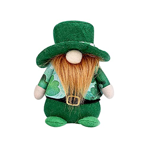 Puppe Ornamente Geschenke Dekorationen St. Day Patrick's Faceless Holiday Toy Plüschtier ​​ Kuscheltiere Baby Geschenk​​ (A, One Size) von Fycakly