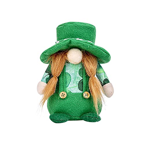 Puppe Ornamente Geschenke Dekorationen St. Day Patrick's Faceless Holiday Toy Plüschtier ​​ Kuscheltiere Baby Geschenk​​ (B, One Size) von Fycakly