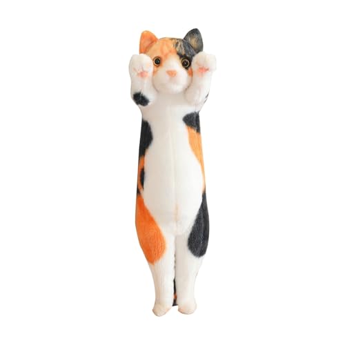 Simulationskatzenpuppe, die die Hand hebt, Katzenpuppe, weiches Katzenkissen, Nickerchen-Sofakissenpuppe, süße Katzenspielzeugpuppe, geeignet für alle Katzenliebhaber ( 40 cm) ​​ Plüschtier ( A, 40cm) von Fycakly