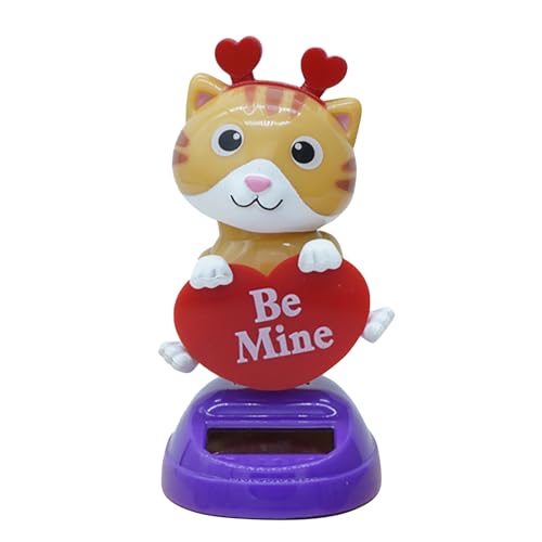 Solarbetriebene tanzende Tierspielzeuge Solarbetriebene tanzende Figuren Tänzerspielzeugautos Fensterspielzeuge Schreibtischdekoration ​​ Boho Wohnzimmer (Yellow, 10CM) von Fycakly