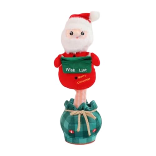 Sprechender, tanzender Weihnachtsbaum, Babyspielzeug, Weihnachtsmann, der zurückspricht, singendes Schneemannspielzeug, für Babys im Alter von 6 bis 12 Monaten, nimmt ​​ Kuscheltiere Baby ( A, B) von Fycakly
