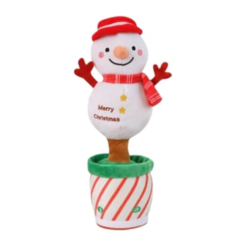 Sprechender, tanzender Weihnachtsbaum, Babyspielzeug, Weihnachtsmann, der zurückspricht, singendes Schneemannspielzeug, für Babys im Alter von 6 bis 12 Monaten, nimmt ​​ Kuscheltiere Baby ( C, B) von Fycakly