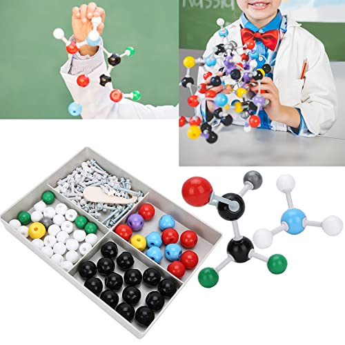 125 Stück Molecular Chemistry Model Kit, 54x Atom Modell & 70x Link Key & 1x Key Opening Tool, Atom Structure Scale Model 125 Stück Molecular Chemistry Model Kit, 54x Atom Modell & 70x Link Key & 1x Key Opening Tool, Atom Structure Scale Model von Fydun