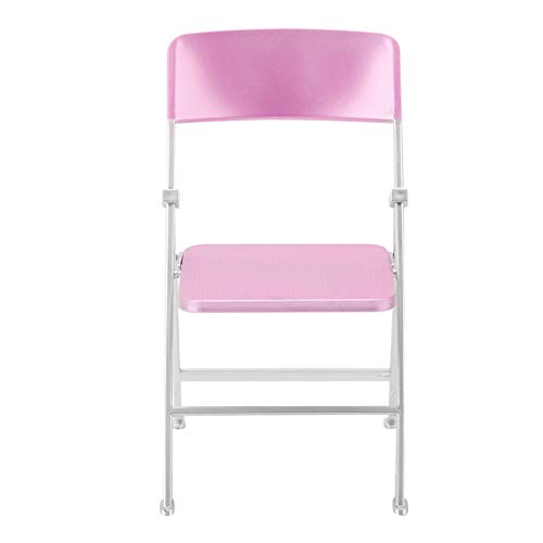 Fydun 1/6 Skala Dollhouse Miniaturmöbel Stilvoller Klappstuhl für Puppen und Actionfiguren (Perle Pink) von Fydun