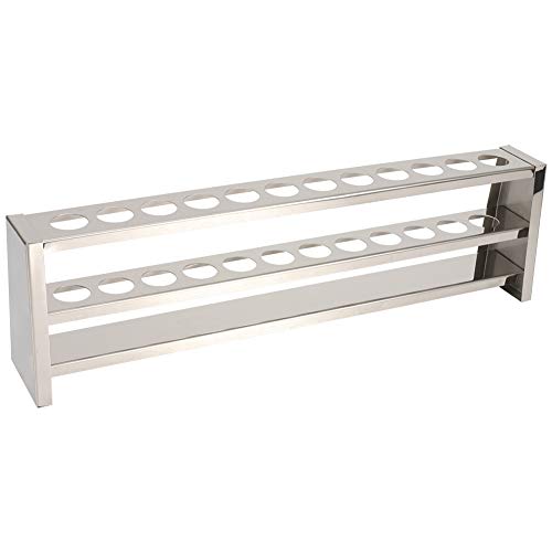 Fydun 12 Loch Edelstahl -Testrohrständer Colorimetric Rohrhalter Rack für die Zentrifugation von Fydun
