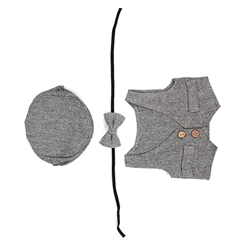 Fydun Dreisteuelige Weste von Weste, Ren Fotografie Baumwollwatte Kleidung für 0-1 Monate (Schwarz-Weiss) von Fydun
