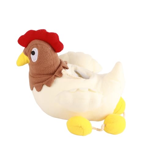 Fydun Plüsch-Henne-Hunde-Ornamente, Weich, Sicher, Zahnreinigung, Gesund, Bissfest, Efor Ducational Haustier-Ornamente für Kleine, Mittelgroße Hunde für Familien Fydun Plüsch-Henne-Hunde-Ornamente, Weich, Sicher, Zahnreinigung, Gesund, Bissfest, Efor Ducational Haustier-Ornamente für Kleine, Mittelgroße Hunde für Familien von Fydun