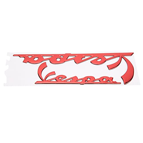 Fydun Emblem Aufkleber 3D Reflektierender Harz Epoxid Stickers Schriftlicher Selbstklebend für GTS300 LX125 LX150 IE Sprint Primavera 300 LX LXV(Rot) von Fydun