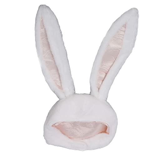 Fyearfly Lustige Plüsch Bunny Hut, Cosplay Bunny Hat Partys Cosplay Weiß Plüsch Kapuze Spaß Bunny Ohren Hut für Frauen Männer Fyearfly Lustige Plüsch Bunny Hut, Cosplay Bunny Hat Partys Cosplay Weiß Plüsch Kapuze Spaß Bunny Ohren Hut für Frauen Männer von Fyearfly