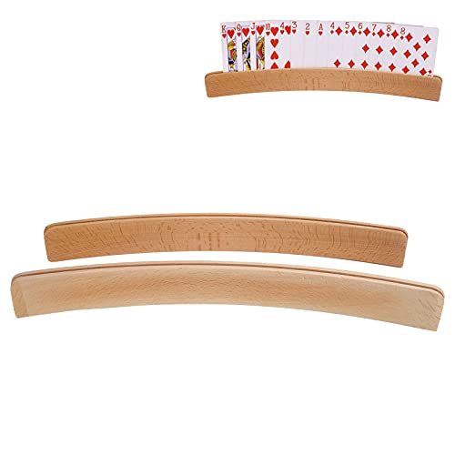 Gebogene Spielkartentür aus Holz, 2 Stück Professional Wood Kartenspiel Poker Rack für Kinder für ältere Kinder Gebogene Spielkartentür aus Holz, 2 Stück Professional Wood Kartenspiel Poker Rack für Kinder für ältere Kinder von Fyearfly