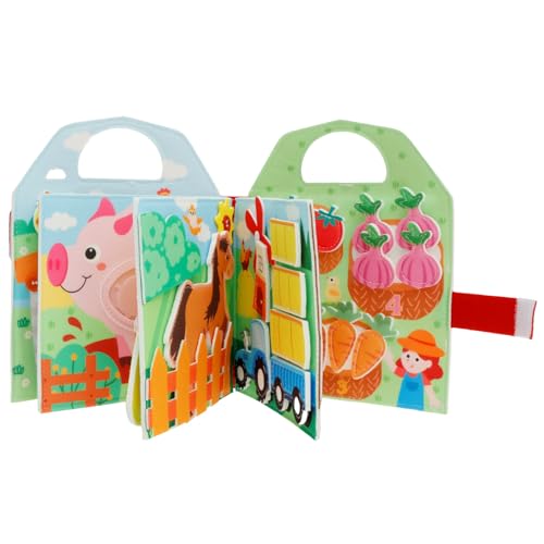 Fyeme Busy Board Ab 1 Jahr 24,5x19,5cm Montessori Spielzeug mit Tragegriff Interaktives Sensorik Spielbrett Quiet Book Kinder Geschenk für Feinmotorik Fertigkeitenerwerb Fyeme Busy Board Ab 1 Jahr 24,5x19,5cm Montessori Spielzeug mit Tragegriff Interaktives Sensorik Spielbrett Quiet Book Kinder Geschenk für Feinmotorik Fertigkeitenerwerb von Fyeme