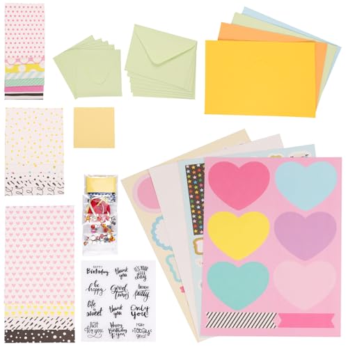 Fyeme DIY Grußkarten -Kits umfasst 16 Karten 16 Umschläge mit Dekoration Zubehör handgefertigtes DIY -Grußkarten, das Kits Personalisierte DIY -Grußkarte für Kinder Erwachsene herstellt Fyeme DIY Grußkarten -Kits umfasst 16 Karten 16 Umschläge mit Dekoration Zubehör handgefertigtes DIY -Grußkarten, das Kits Personalisierte DIY -Grußkarte für Kinder Erwachsene herstellt von Fyeme