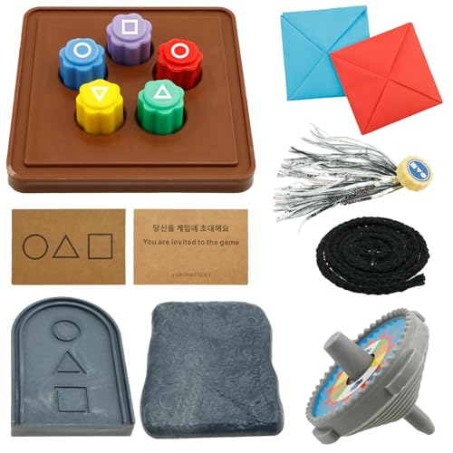 Fyeme Koreanisches Volksspiel Set Interessant, vielseitiges vielseitiges Koreanisches traditionelles Spiel Game Kit Funny Gonggi Jack Stone Pebbles Set für Kinder, die Sich versammeln(Stil 1) von Fyeme