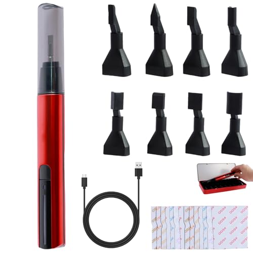 Säbelschleifer mit 8 Schleifkopf 12 Sandpapier Reziprokschleifer mit 3 Gang Verstellung 10 Funktionskontrollleuchten USB Aufladung Mini Stiftschleifer für DIY Kleine Schleifarbeiten von Fyeme